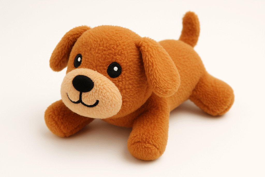 Plush squeaky toy for puppies – soft and safe playtime
