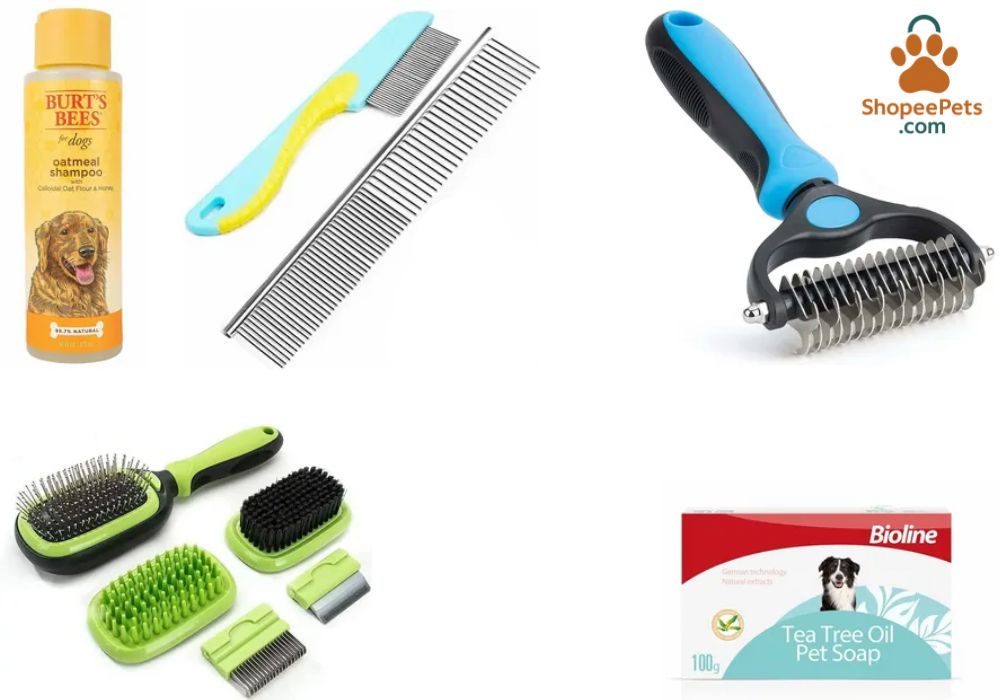 Grooming tools for double coated dogs